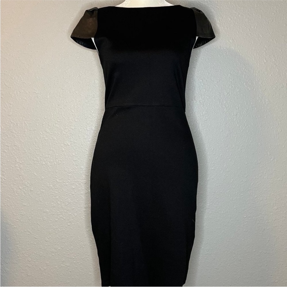 Alice + Olivia Black Midi Dress